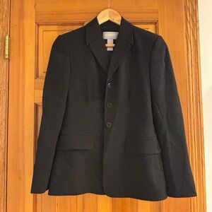 Vintage 25+ years Liz Claiborne Collection black blazer size petite 2